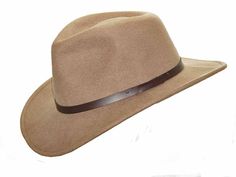 Outback Carpy Putty Crushable Wool Hat Country Style Hat Bands For Winter Travel, Adjustable Brown Fedora Felt Hat, Country Style Outdoor Felt Cap, Country Style Winter Felt Hat For Travel, Country Style Felt Hat For Winter Travel, Country Style Winter Travel Felt Hat, Winter Felt Hat For Country Events, Winter Felt Cap For Country Events, Classic Adjustable Brown Felt Hat