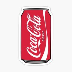 a can of coca cola sticker