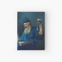 an old man with a bird on his hand hardcover journal