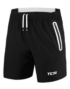 a black shorts with white piping on the side