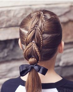 Viking Hair Styles For Short Hair, Wedding Hairstyles For Medium Length, Updo Wedding Hairstyles, Updo Ideas, Girly Hairstyles, Gymnastics Hair, Kid Hair, Prom Hair Updo