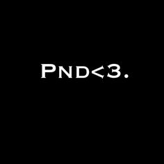 the words pnd - 3 are in white letters on a black background