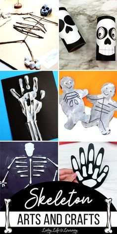 skeleton arts and crafts for kids to make