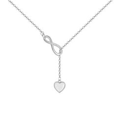 PRICES MAY VARY. Materials --- Made of S925 Sterling Silver . Nickel free, lead free and hypoallergenic. Fashion Lightweight Elegant Delicate Y Necklace Jewelry. Size & Details --- Infinity Lariat Y-Necklace Length 20 Inches, Adjustable Love Heart Mother of Pearl Pendant Long Link Chain Nekclaces. Packing --- Dainty Necklace Packed well in the beautiful gift box. It is the ideal gift for Best Friend, Daughter, Lover, Mom, Sister, Bride, Bridesmaids, Aunt, Girl Friend etc. Perfect Gift --- Ideal White Sterling Silver Lariat Necklace For Anniversary, Silver Lariat Necklace With Delicate Chain For Anniversary, Elegant Lariat Necklace For Valentine's Day Anniversary, Personalized Silver Lariat Necklace, Silver Sterling Silver Lariat Necklace For Anniversary, Silver Lariat Necklace For Mother's Day, Mother's Day Silver Lariat Necklace, Elegant Silver Lariat Necklace For Valentine's Day, Adjustable Lariat Necklace For Anniversary