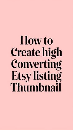 Discover how to design click-worthy Etsy thumbnails that convert with these three steps! Ideal for those starting an Etsy business, this guide shows you how to enhance Etsy SEO, marketing, and design for your listing images. Whether you’re selling printables or other digital products, these tips will help you attract more customers and start making money on Etsy. Get ready to boost your shop’s success! How To Design