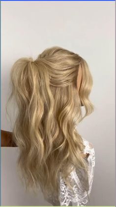 Half up half down hairstyle look. Simple .wedding hairstyle. Cute hairstyle . Bridesmaids hairstyle . Curly hairstyle #explore #explorepage #fyp #foryoupage #hairstyles #hairstyletutorial Bridesmaids Hairstyle, Wedding Hairs, Bridesmaid Hair Inspo, Hairstyle Cute, Half Up Hairstyle, Bridemaids Hairstyles, Half Up Half Down Hairstyle, Down Hairstyle, Half Updo Hairstyles