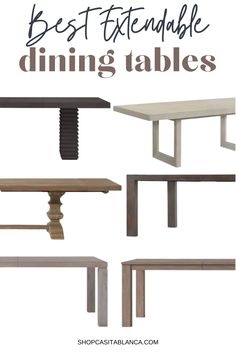 the best extendable dining tables with different styles and sizes to fit in any room