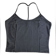 Brand: Victoria Secret Description: On Point Stripes T Tank Top Tee Victoria Secret Small Logo On Back Color: Black W/ White Size: Large Arm Pit To Arm Pit -17” Length - 18” Cute Nwt. A2 Floral Cami, Green Tank Top, Sleeveless Crop Top, Workout Tank Tops, Black Tank, White Tank, Sleeveless Tank Top, Retro Dress, Red Sweaters