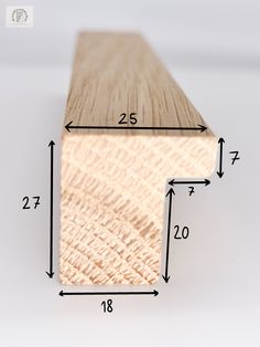 the length of a wood plank is shown with measurements for each section and how to measure it