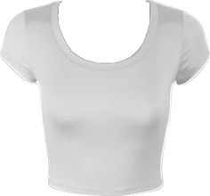 Fitted Short Sleeve Solid Color Crop Top, Summer Crew Neck Solid Color Crop Top, Casual Fitted Solid Color Crop Top, Casual Fitted Crop Top, Summer Crew Neck Crop Top In Solid Color, Casual Fitted Crop Top In Solid Color, Basic Plain Crop Top, Basic Solid Color Summer Crop Top, White Stretch Crew Neck Crop Top