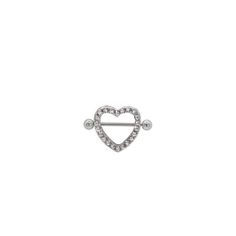 Java CZ Nipple Heart Shaped Piercing-Nipple-Dainty By Kate Beautiful Piercings, Different Ear Piercings, Tragus Daith, Titanium Jewelry, Gold Vermeil Jewelry, Vermeil Jewelry, Sweat Proof, Body Jewellery, Silver Pieces