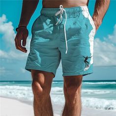 Category:WE-Pants; Season:Summer; Fabric:Polyester; Gender:Men's; Style:Resort Style,Hawaiian,Holiday,Vacation; Elasticity:Micro-elastic; Occasion:Beach,Holiday,Vacation; Fit Type:Regular Fit; Function:Comfort,Soft,Breathable,Lightweight; Waistline:Mid Waist; Pattern:Graphic; Design:with Mesh lining,3D Print,Elastic Waist,Drawstring; Pants Type:Swim Shorts,Swim Trunks,Board Shorts; Fly Type:Elasticity,Drawstring; Front page:FF; Listing Date:01/27/2024; Production mode:External procurement; Hips: Swim Trunks For Men, Men In Shorts, Pattern Board, Shorts Fashion, Harajuku Streetwear, Holiday Beach, Mens Boardshorts, Style Hip Hop, Shorts For Men