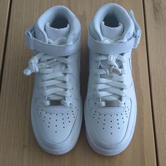 Brand New Never Worn Size 6 Perfect Condition (No Box) Air Force 1 High Tops, Shoes Nike Air Force, Nike Air Force 1 High, Air Force 1 High, Shoes Nike Air, Nike White, Shoes Nike, Nike Air Force 1, White Nikes