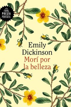 a book cover with yellow flowers and green leaves on the bottom right hand corner, in spanish