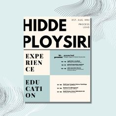 a poster with the words hide ployshir on it