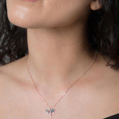 What does a dragonfly necklace mean? Transformation, Change and New Beginnings Because of its changing aspect, the dragonfly also represents new beginnings. Jewellery and keepsakes with dragonfly symbols are perfect for those people in your life that are embarking on new careers.• Finish: 925k Sterling Silver / Rose • It's dainty and can be worn every day • A special piece you'll treasure • High quality materials and attention to detail • Our jewelry is designed With ?️ In NY H O W ∙ T O ∙ O R D Sterling Silver Dragonfly Necklace, Silver Dragonfly Necklace, Dragonfly Necklace, Stunning Necklace, Necklace Sterling Silver, Sparkle Diamonds, Silver Roses, Silver Rose Gold, New Beginnings