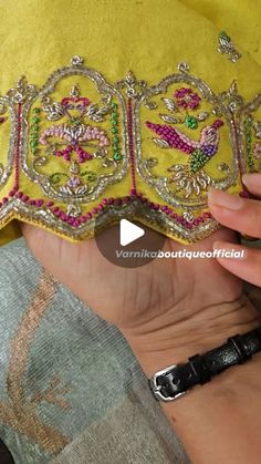 Kota Sarees, Embroidered Blouse Designs, Blouse Models, Pretty Blouses, Embroidery Blouse, Embroidered Blouse, Color Combination, Personal Touch, Blouse Designs