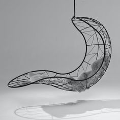 a chair that is suspended in the air