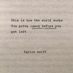 an old typewriter with the words taylor swift written in black on top of it