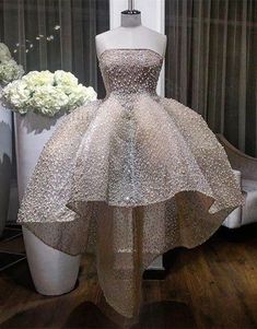 Dresses With Pearls, Strapless Ball Gown, Ball Gown Prom Dresses, Gown Prom Dresses, Hot Prom Dress, Lace Ball Gowns, Teenage Fashion, Black Prom, Gown Prom