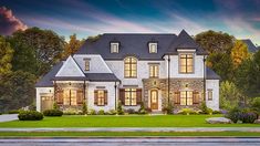 this is an artist's rendering of a luxury home in the suburbs of atlanta