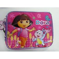 Lunch Bag. Size (Approx.) ~9" x 8" x 4". Zipper Closure. Carry Handle. Adjustable Shoulder Strap. Licensed Products. Size: One Size.  Color: Pink.  Gender: female.  Age Group: kids. Dora Boots, Toddler Girl Toys, Paw Patrol Nickelodeon, Kids Fleece, Childrens Backpacks, Girls School, Dora The Explorer, Insulated Lunch Box, Insulated Lunch Bags