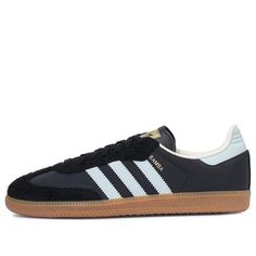 (WMNS) adidas Samba OG 'Carbon' ID0493 Black Adidas Samba, Samba Style, Black Sambas, Samba Black, Adidas Samba Black, Adidas Samba Og, Black Gums, Fabulous Shoes, Adidas Samba