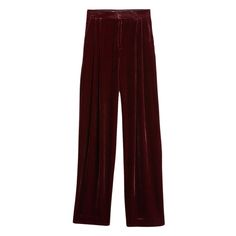 Ultra High Rise (13.5”) With A Relaxed, Straight Leg. Full Length. Zip Fly With Hook-And-Bar Closure. Front And Back Pockets. Double Pleated Front. Unlined Inseam: 30” 79% Viscose Rayon, 21% Silk. #Bananarepublic #Velvetpants #Pleatedpants #Straightleg Velvet Pants, Pleated Pants, High Rise, Straight Leg, Banana Republic, Trousers, Full Length, Relaxed Fit, Velvet Bottoms Red Velvet Suit, Velvet Bottoms, Sequin Bra Top, Tulle Mini Skirt, Zara Shop, Satin Suit, Velvet Flare Pants, Pleated Pant, Sequin Midi Skirt