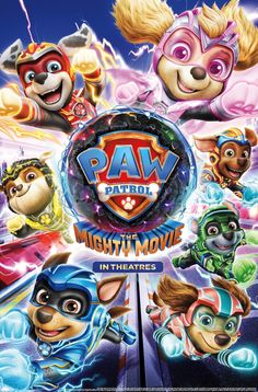 the movie poster for paw patrol, which features characters from various movies and tv shows