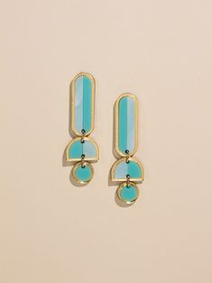 Elevate your style with our handmade multicolored dangle earrings, a must-have accessory that will infuse joy and vibrancy into any outfit.  Crafted with care and attention to detail, these lightweight earrings boast a unique two-tone design that adds a playful pop of color to your ensemble. Whether you're dressing up for a special occasion, adding a touch of flair to your everyday look, or gifting them to your favorite fashionista, these earrings are the perfect statement piece.  Key Features: Cheap Statement Enamel Earrings, Handmade Gifts For Her, Lightweight Earrings, Light Weight Earrings, Jewelry Handmade, Minimalist Jewelry, Statement Jewelry, Statement Earrings, Handmade Natural