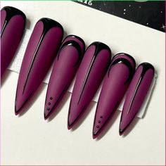 Builder Gel, Dark Nails, Cuticle Pusher, Velvet Matte, Matte Nails, Stiletto Nails