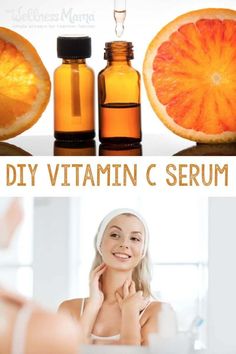 Diy Vitamin C Serum, Serum Recipe, Vitamin C Mask, Serum Vitamin C, Skin Care Routine For 20s, Wellness Mama, Tighten Skin, Skin Care Diy, Skincare Secrets