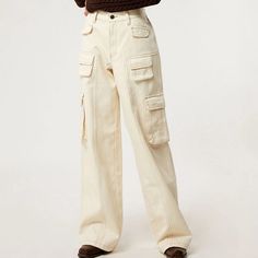 Pacsun's Vanilla Mid Rise Baggy Cargo Pants Are The Perfect Blend Of Tomboy Flair And Feminine Style. These Comfy Mid-Rise Pants Have A Seamed Body For Added Depth With Contrast Stitching, Ample Cargo Pockets, And A Baggy Fit. Brand New Nwt - Perfect Condition Fit & Sizing: 10.75" Rise 31.5" Inseam 11" Leg Opening Mid-Rise Baggy Fit Wide Leg Opening Relaxed Slouchy Fit Throughout High Waist Baggy Beige Cargo Pants, Beige Baggy High Waist Cargo Pants, High-waist Baggy Beige Cargo Pants, Beige High-waist Baggy Cargo Pants, Trendy Baggy Beige Cargo Pants, Baggy Beige Jeans With Pockets, Beige Baggy Jeans With Pockets, Trendy High Waist Beige Cargo Jeans, High Rise Beige Wide Leg Pants With Relaxed Fit