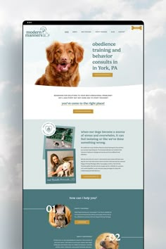 Showit Website Design For Dog Trainer Dog Websites, Therapy Website Design, Pet Websites, Website Ui Ux Design, Dog Marketing, Therapy Website, Website Design Inspiration Layout, Dog Behaviorist, Showit Website Design