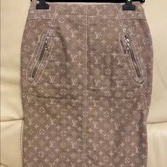 Gorgeous Famous Lv Monogram Skirt. Mid Length. Great Condition. Size 36. Price Is Firmposhmark Takes 20% I Quote My Final Price On My Listings. Will Be Able To Ship In Couple Of Weeks. 100% Authentic Lv Monogram, Women Skirts Midi, Mid Length, Louis Vuitton Monogram, Midi Skirt, Womens Skirt, Louis Vuitton, Monogram, Skirt