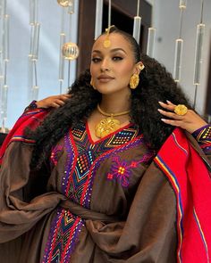 The Habesha dress, also known as Habesha Kemis, is an elegant example of Ethiopian traditional dress. This beautiful attire features a rich brown design, reflecting the cultural heritage and artistic traditions of Ethiopia. Material Cotton Thread Estimated delivery : 1 week to 2 weeks Contact WhatsApp +1(304)-306-2784Email: contact@ethiopian.store Swahili Traditional Attire, Aesthetic Africa, Ethiopian Braids, Ethiopian People, Ethiopian Culture, Beautiful Ethiopian, Habesha Dress, Ethiopian Traditional Dress, Ethiopian Women