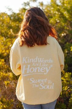 Sweatshirts garment dyed for a perfect  vintage Easy 30 day return policy Jesus Clothes, Estilo Hijab, The Lamb, Shades Of Yellow, Christian Clothing, Christian Shirts, Kind Words, Perfect Shirt, Proverbs