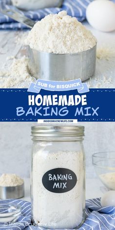 homemade baking mix in a glass jar