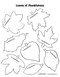 the leaves of thanksgiving cut out into shapes