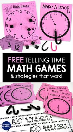 telling time math games and activities that work