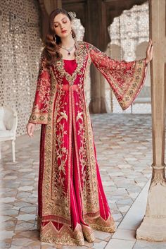 Red Wedding Party, Bridal Songs, Shadi Dresses, Desi Outfits, Heavy Dresses, Pakistani Style, Lawn Suit