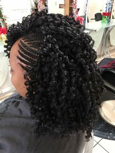 Soft Dread Crochet Style, Soft Dreads Hairstyles, Braided Updo Natural Hair, Crochet Braids Hairstyles Curls, Crotchet Styles, Braided Mohawk Hairstyles, Side Cornrows, Latest Hair Braids, Black Kids Braids Hairstyles