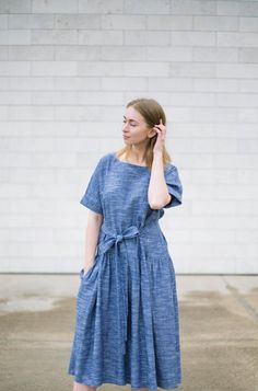 Kimono sleeve dress Linen midi dress Casual summer dress | Etsy Midi Dress Casual Summer, Kimono Sleeve Dress, Dress Loose Fit, Linen Midi Dress, Dress Linen, Kimono Style, Midi Dress Casual, Vacation Style, Kimono Sleeve