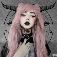 Halloweenský Makeup, Kawaii Makeup, Trash Polka, Photographie Portrait Inspiration, Edgy Makeup, Goth Makeup, Fantasy Makeup, Cosplay Makeup, Grunge Hair