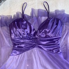 Purple Sparkle Dress With Tool Slip Nwt