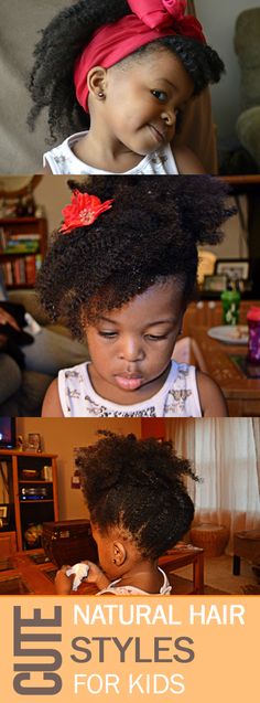 A few super cute natural hairstyles for kids. #naturalkids #naturalhairstyles #naturalhair Natural Hair Styles For Kids, Quickweave Styles, Hair Styles For Kids, Styles For Kids, Cute Natural Hairstyles, Kid Hairstyles, Nappy Hair, Natural Hair Beauty