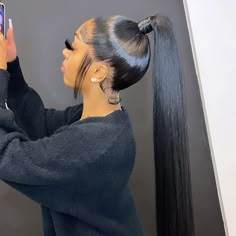 Part Ponytail, 360 Lace Frontal Wig, Full Lace Front Wigs, Sleek Ponytail Hairstyles, Frontal Wig Hairstyles, Ponytail Wig, Lace Front Wigs Human Hair, Frontal Hairstyles, Slick Hairstyles