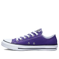 Converse Chuck Taylor All Star Low Top Purple/White Canvas Shoes/Sneakers Casual Purple Converse Sneakers, Converse Purple Sneakers With Rubber Sole, Converse Purple Sports Sneakers, Purple Converse Sneakers With Rubber Sole, Purple Converse Lace-up Sneakers, Purple Converse Sneakers For Sports, Converse Purple Sneakers For Streetwear, Purple Converse Low-top Sneakers, Purple Low-top Converse Sneakers