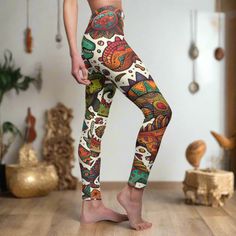 Unleash your inner dino with our Psychedelic Dinosaur Leggings! Perfect for retro dinosaur lovers, these vibrant leggings make a unique festival outfit and an unforgettable yoga birthday gift. Ideal for any dino lover! - 95% Polyester brushed suede 5% Spandex - Skinny fit - Tagless - White thread color - Runs true to size - NB! Black color prints may appear in a greyish tone - Assembled in the USA from globally sourced parts Retro Dinosaur, Outfit Yoga, Legging Outfits, Womens Leggings, Color Run, Festival Outfit, Outfits With Leggings, Women's Leggings, Colorful Prints