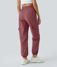 Discover Women’s Mid Rise Drawstring Side Pocket Casual Cargo Joggers at Halara, Crowd-Approved Affordable Choices Made For What Moves You. Casual Joggers, Cargo Joggers, Joggers Womens, Side Pocket, Mid Rise, How To Wear